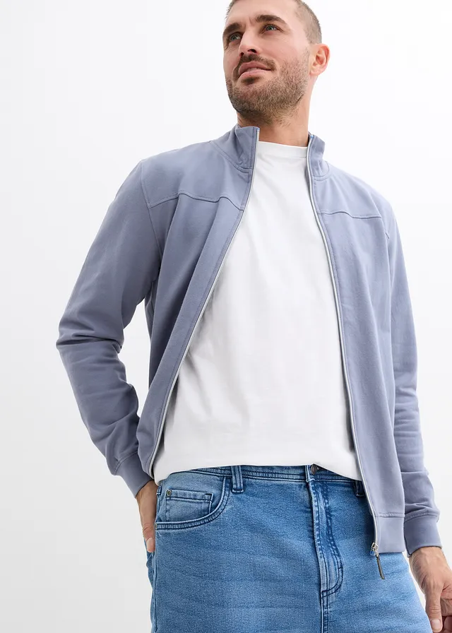 Loose Fit sztreccsfarmer, Straight • középkék denim • bonprix áruház