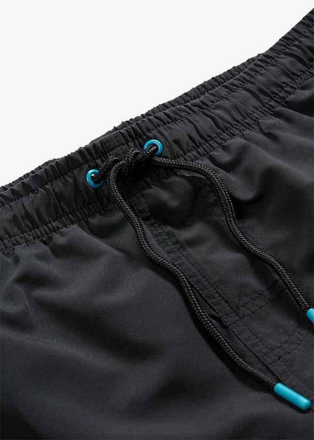 Zwemshort met print • zwart-donkerturkoois • product-page.page-title-suffix