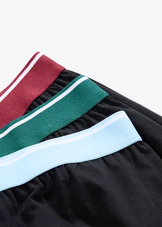 Wijde boxershort van biologisch katoen (set van 3) • zwart • bonprix online shop