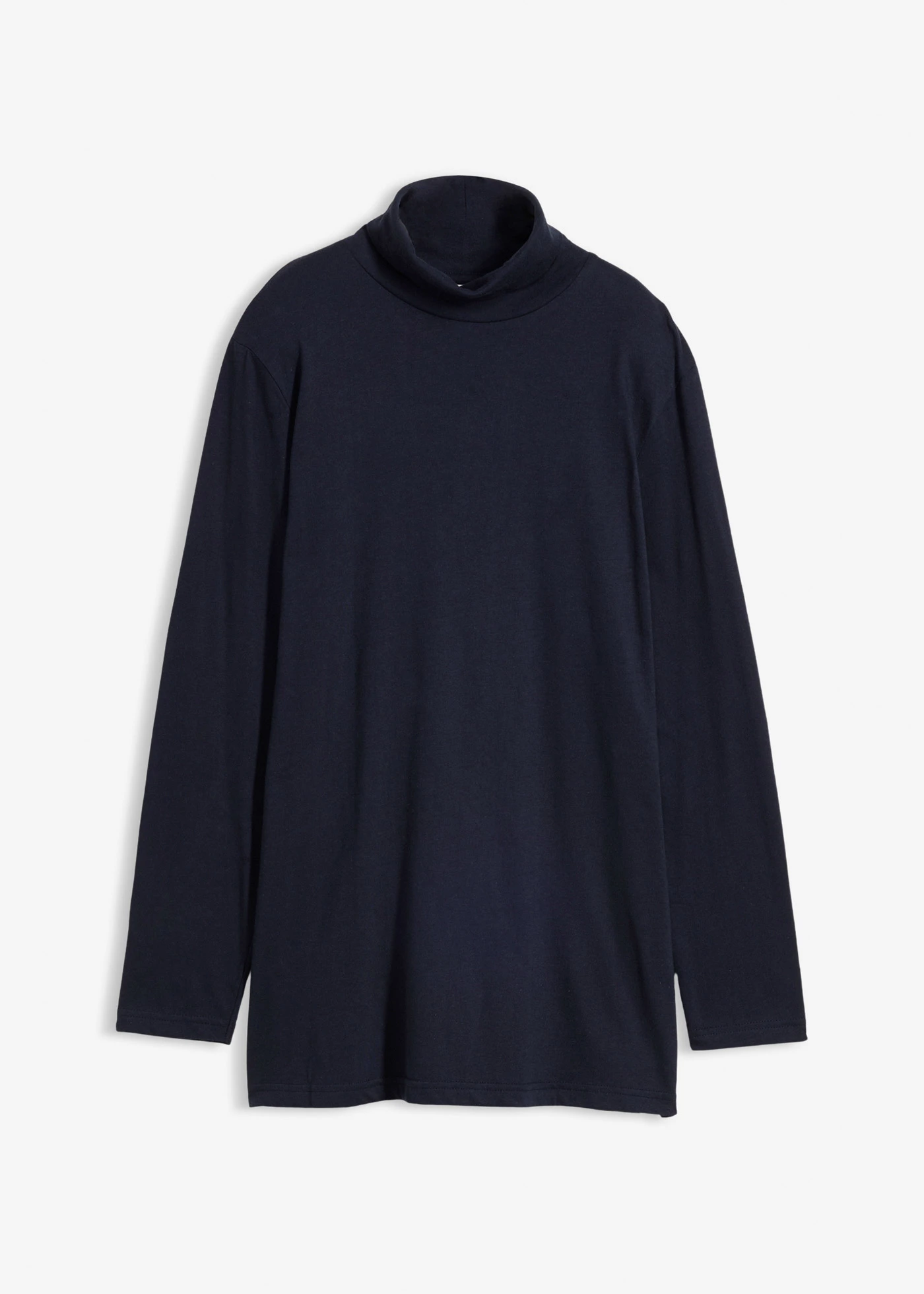 T-shirt col roulé 100% coton • bleu foncé • Boutique bonprix