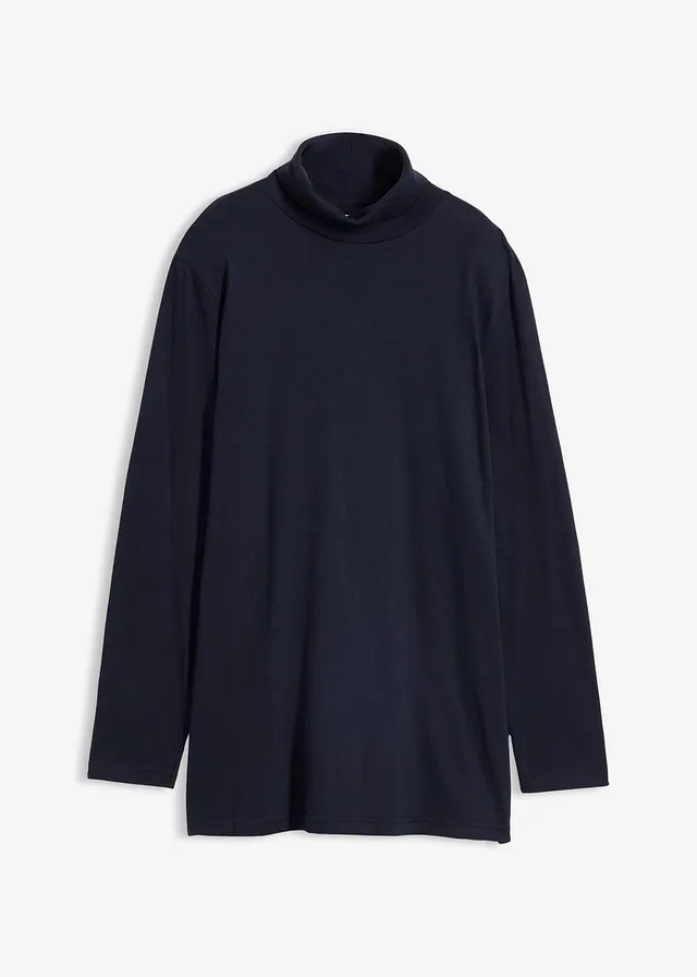 T-shirt col roulé • bleu foncé • Boutique bonprix