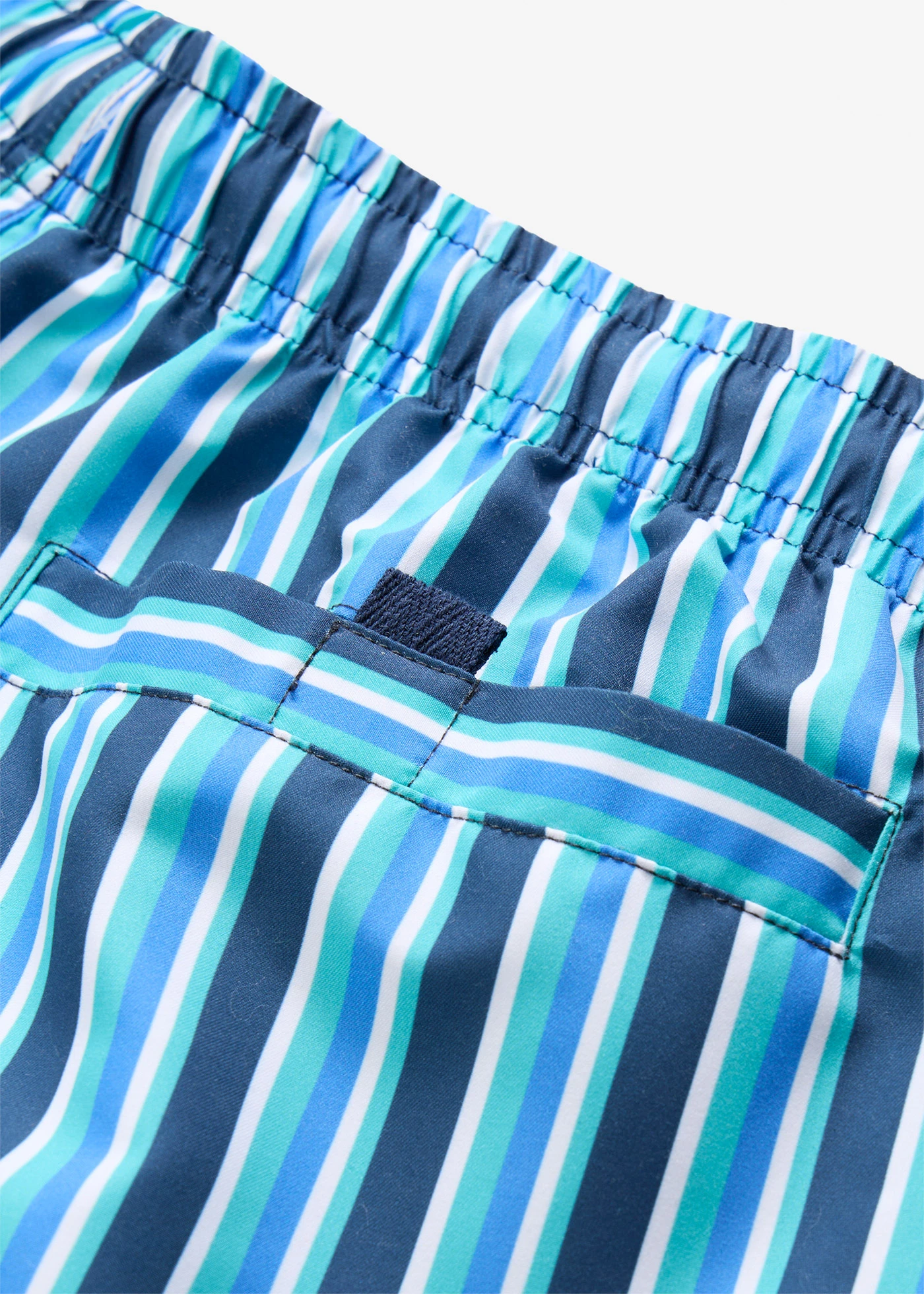 Short de bain avec poches • bleu-vert rayé • Boutique bonprix