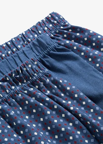 Chilot boxer larg cu bumbac (set/3 buc.) • albastru-ecru-roșu grafic + albastru • magazin bonprix