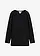 Longshirt van biologisch katoen, Kleur: zwart