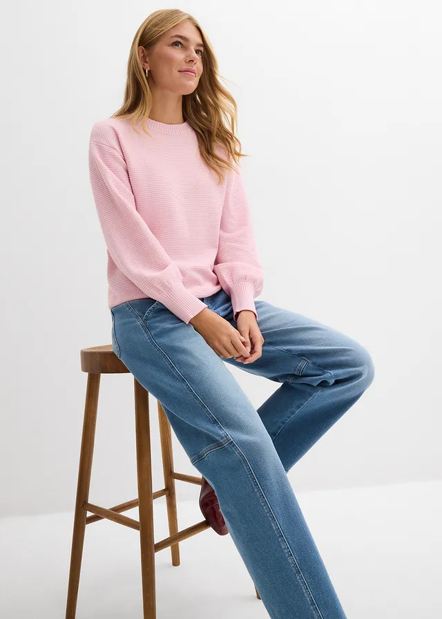 Pull bleu moyen denim used