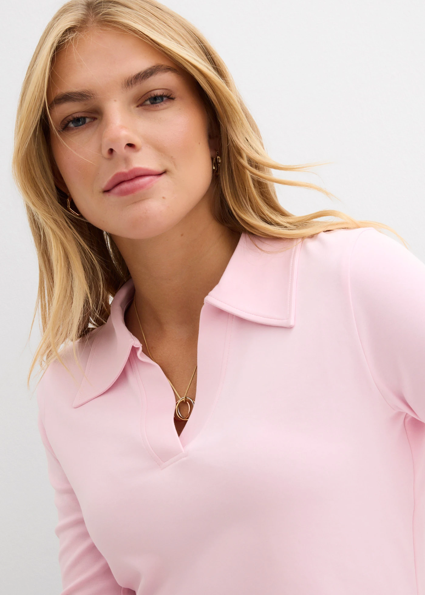 Poloshirt van biologisch katoen • kristalroze • bonprix online shop