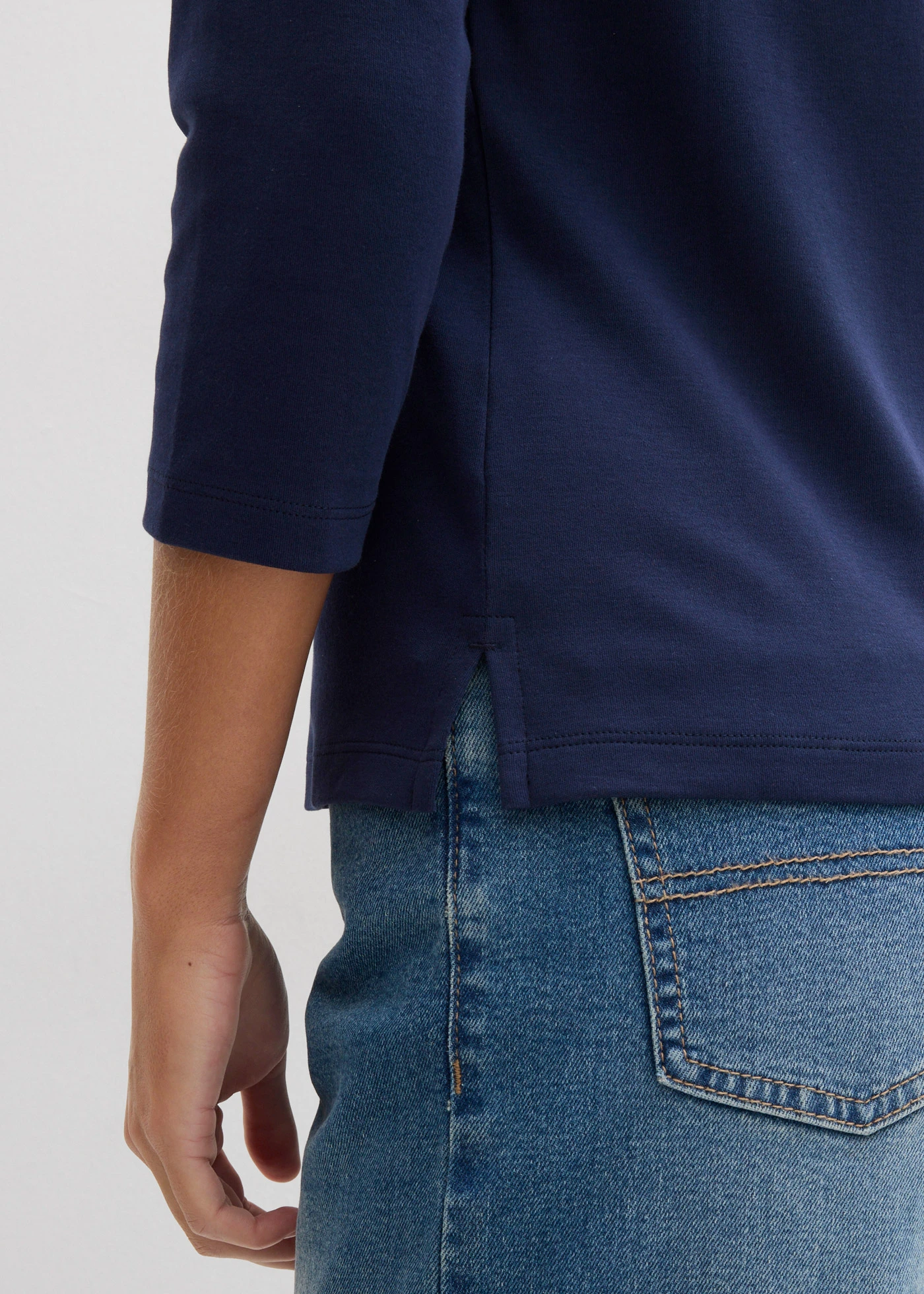 Bluză polo din bumbac organic 100% • bleumarin • magazin bonprix