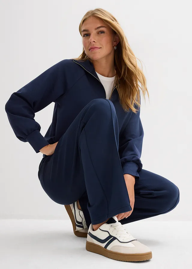 Scuba sweatpants van een zachte viscosemix • donkerblauw • product-page.page-title-suffix