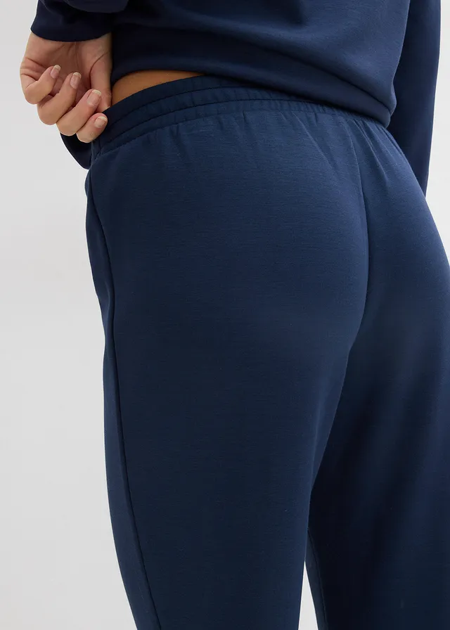 Scuba sweatpants van een zachte viscosemix • donkerblauw • product-page.page-title-suffix