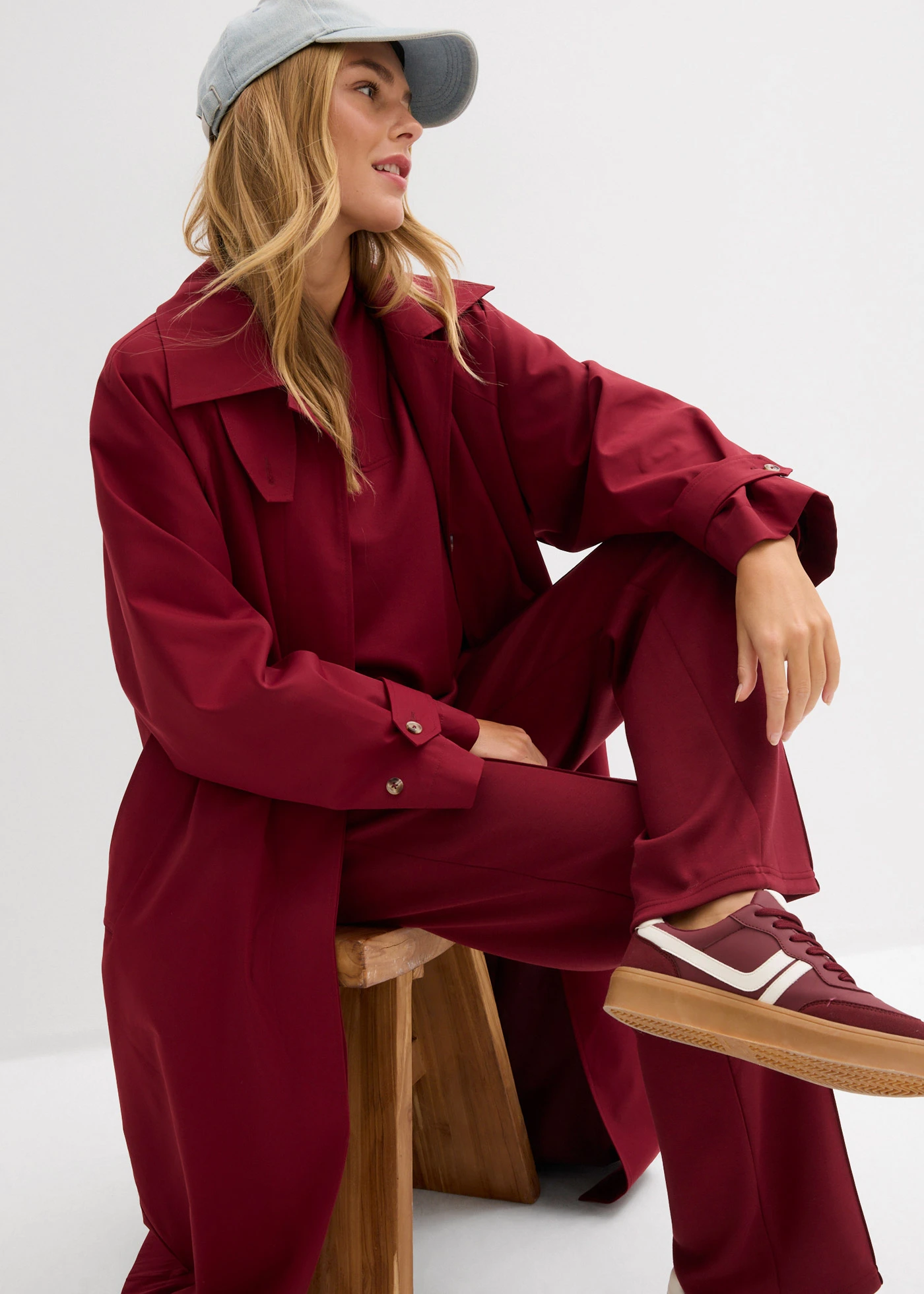 Pantalon sweat doux • rouge rubis • Boutique bonprix