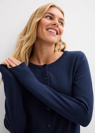 Cienki kardigan • granatowy • sklep bonprix