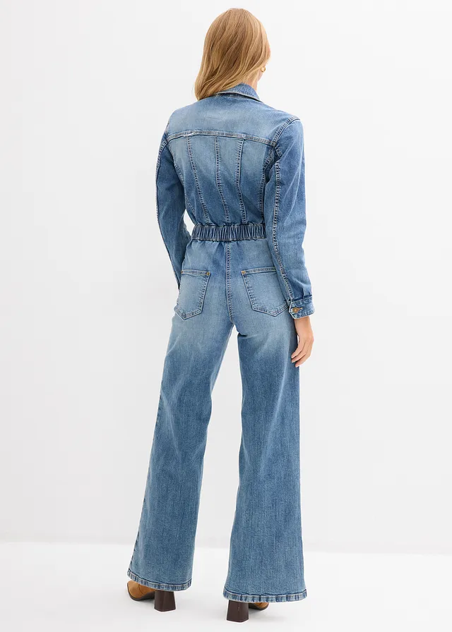 Jeans jumpsuit, Kleur: middelblauw denim used