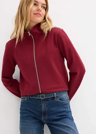 Jean large taille mi-haute, long • bleu foncé denim used • Boutique bonprix