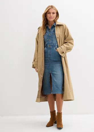 Robe en jean • bleu moyen denim used • Boutique bonprix