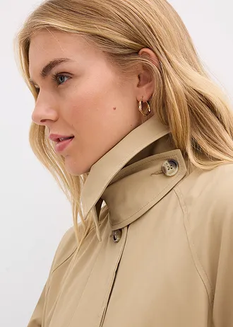 Ballonkabát gombos pánttal • kekibarna • bonprix áruház