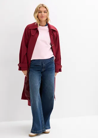 Bluză casual oversize din bumbac 100% • roz cristal • magazin bonprix