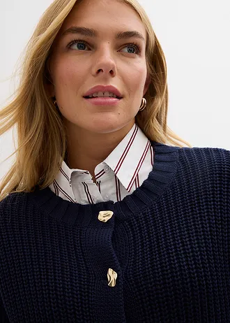 Hrubo pletený sveter • tmavomodrá • obchod bonprix