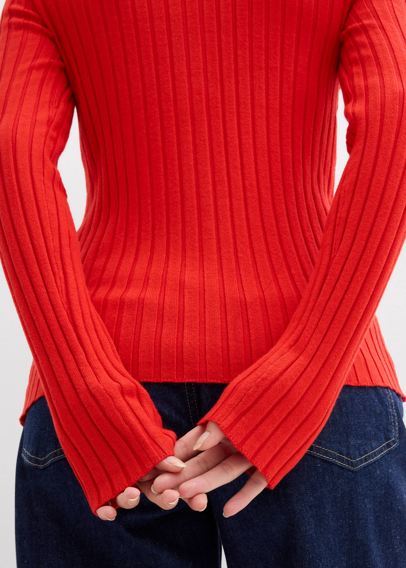 Geribd vest in een soepele viscosemix • aardbeirood • bonprix online shop