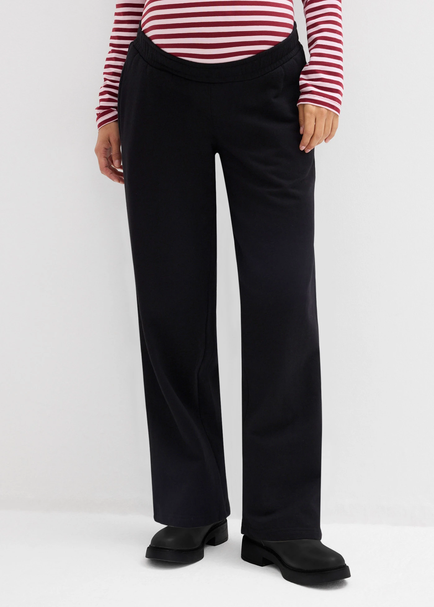 Pantalon de grossesse 2en1 à bande ventrale réglable • noir • Boutique bonprix