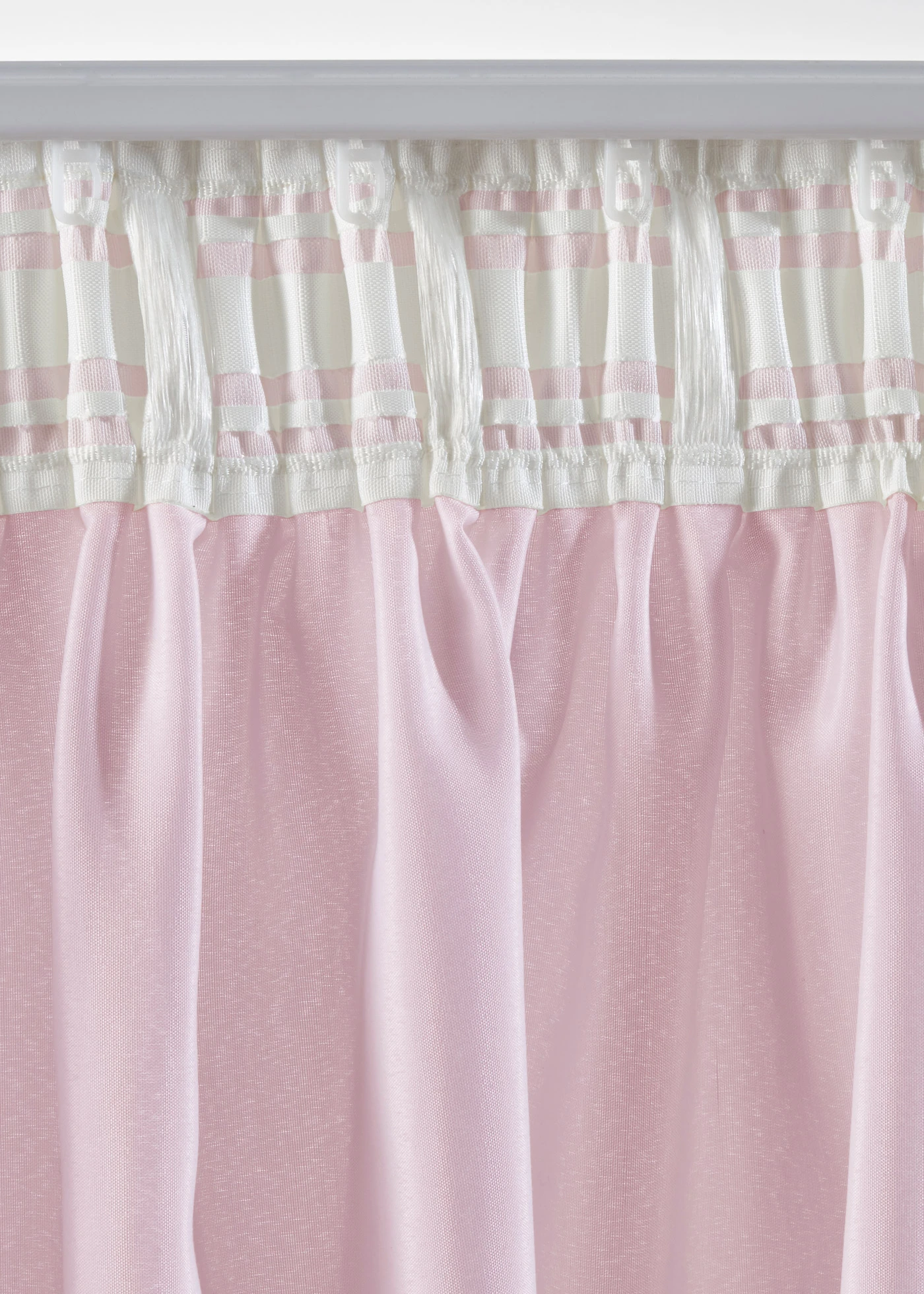 Lot de 2 voilages en polyester recyclé • rose clair • Boutique bonprix