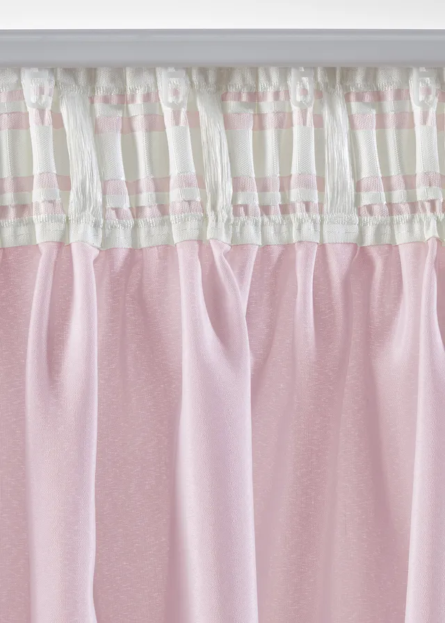 Lot de 2 voilages en polyester recyclé • rose clair • product-page.page-title-suffix