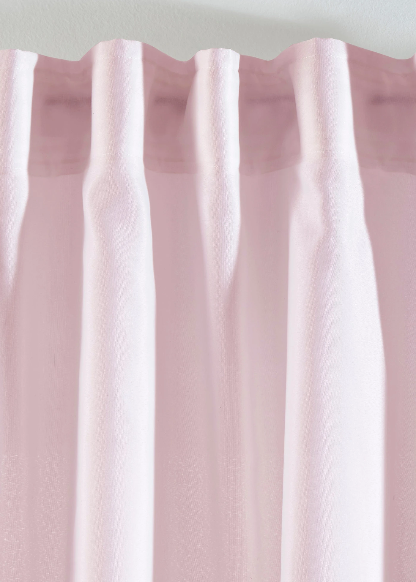 Lot de 2 voilages en polyester recyclé • rose clair • Boutique bonprix