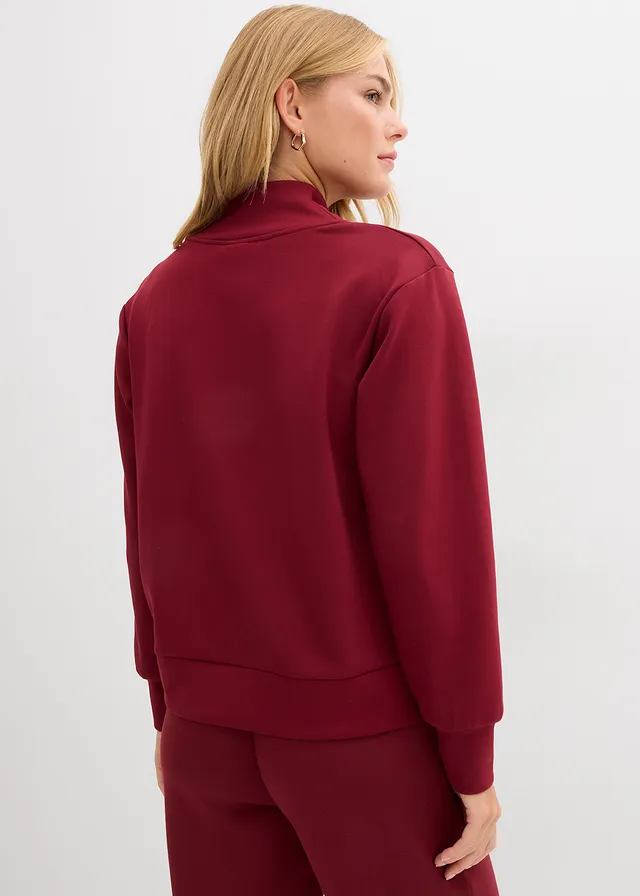 Sweat-shirt doux en matière néoprène • rouge rubis • product-page.page-title-suffix