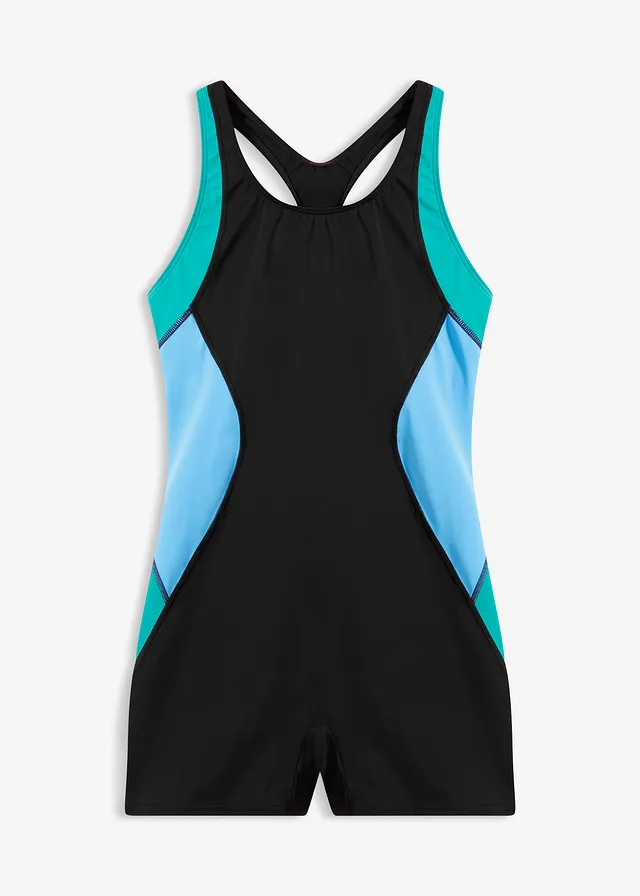 Costum de baie sport cu uscare rapidă, cu slip mai lung