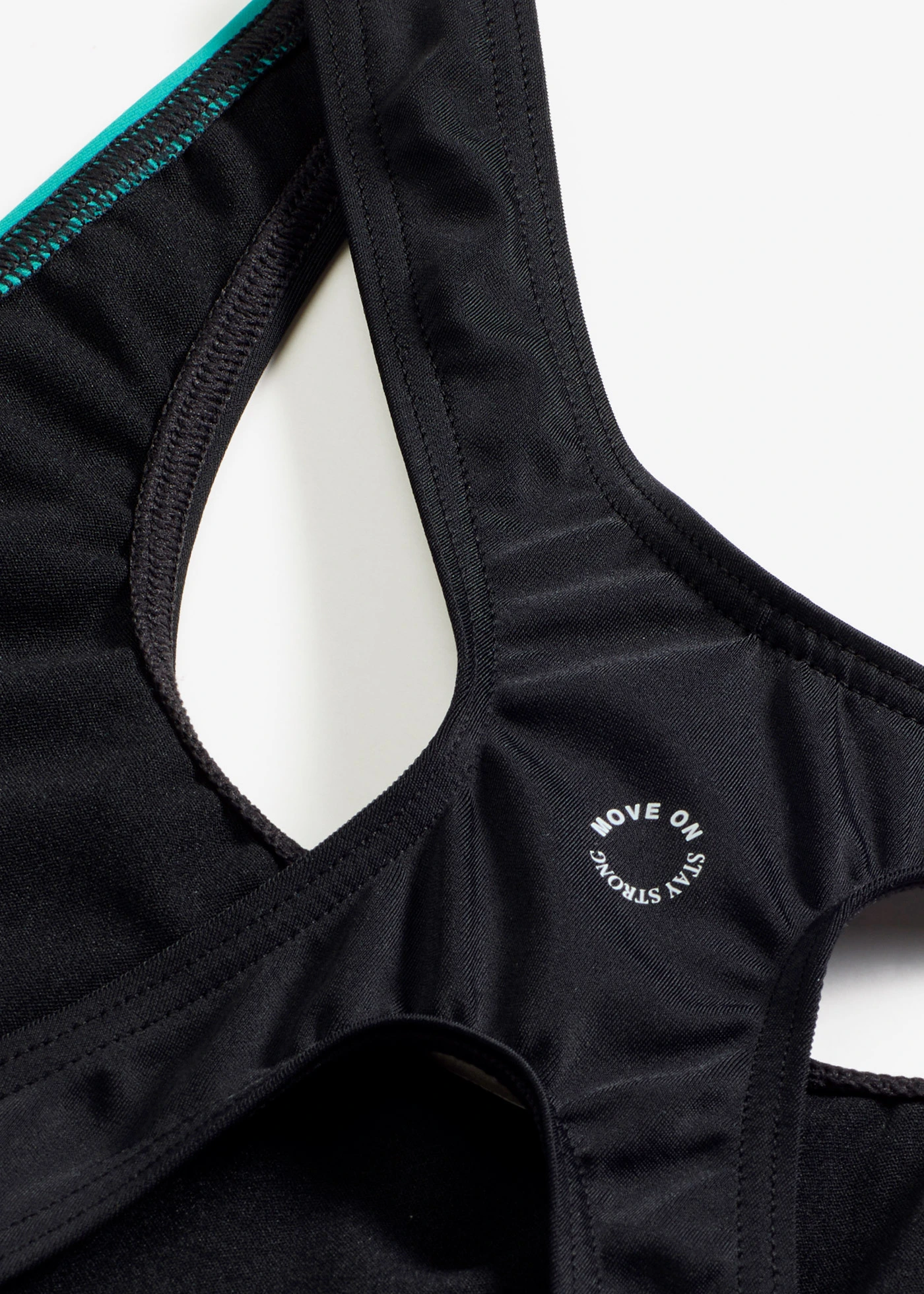 Sneldrogend sport  badpak met pijpjes • zwart-briljantblauw • bonprix online shop