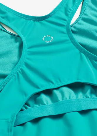 Costum de baie sport cu uscare rapidă • verde-smarald • magazin bonprix