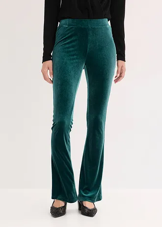 Legging en velours doux • vert profond • Boutique bonprix