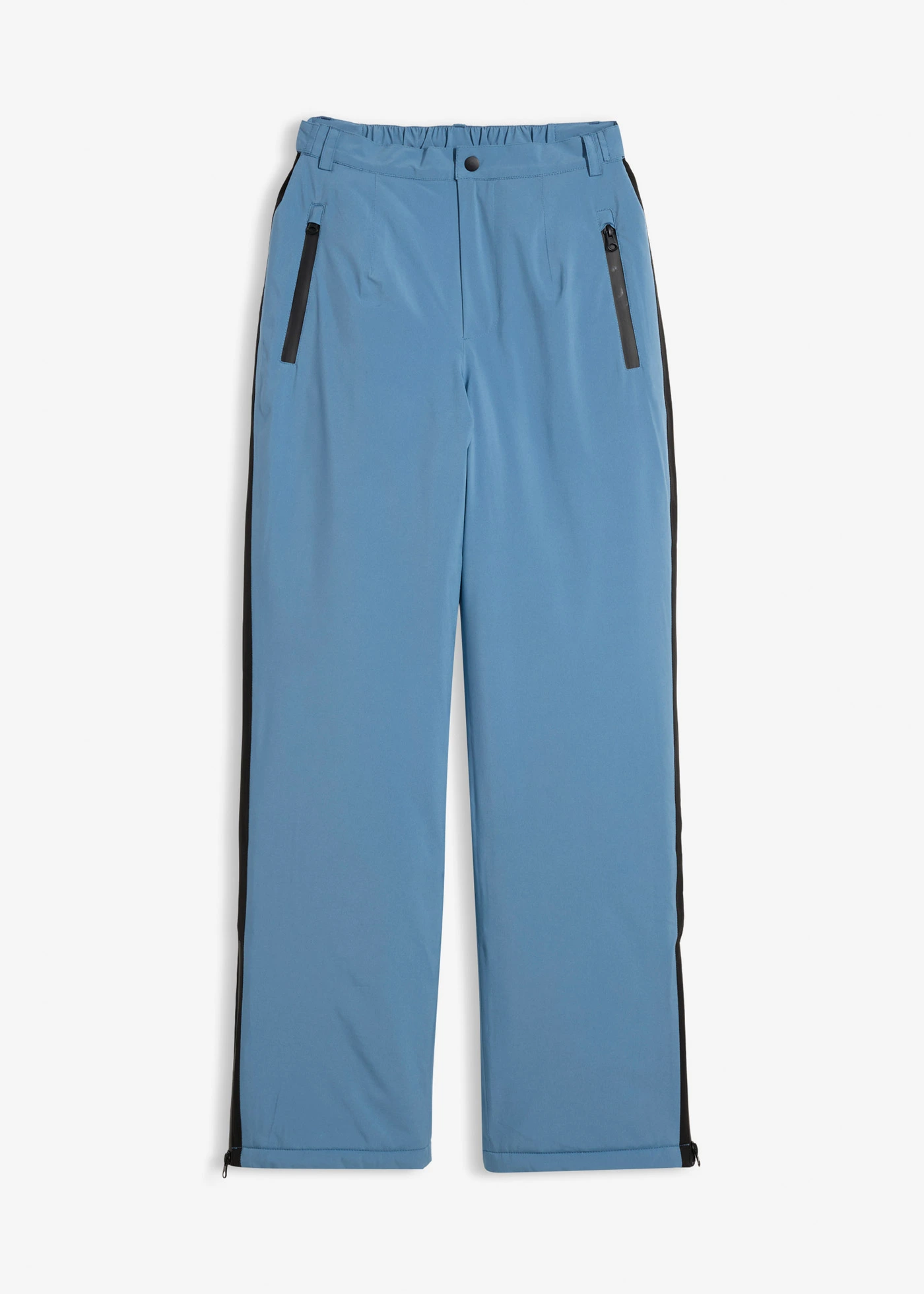 Pantalon de ski chaudement rembourré avec pare-neige • bleu/gris • Boutique bonprix