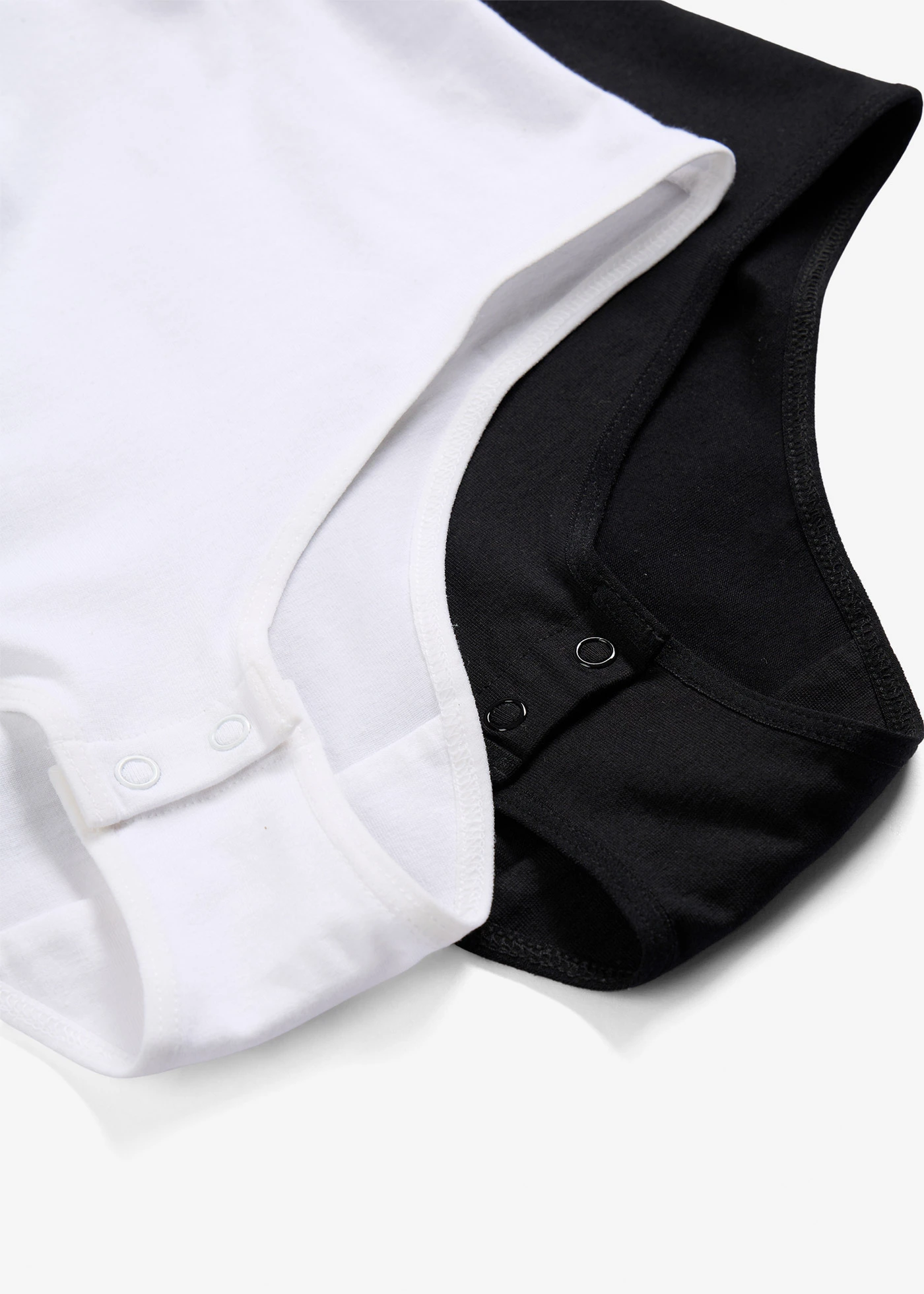 Body met zacht katoen (set van 2) • wit+zwart • bonprix online shop