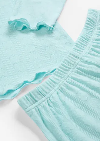 Pyjama avec motif cœurs • turquoise pastel • Boutique bonprix