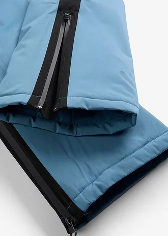 Warme, gevoerde skibroek met sneeuwvanger, Kleur: golfblauw