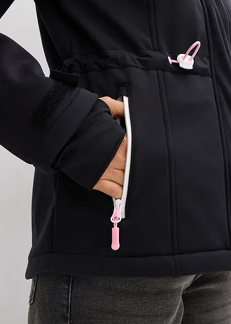 Vízlepergető Softshell kabát • fekete • bonprix áruház