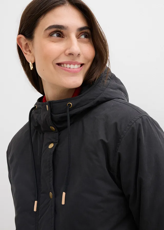 Warm gewatteerde parka • zwart • product-page.page-title-suffix