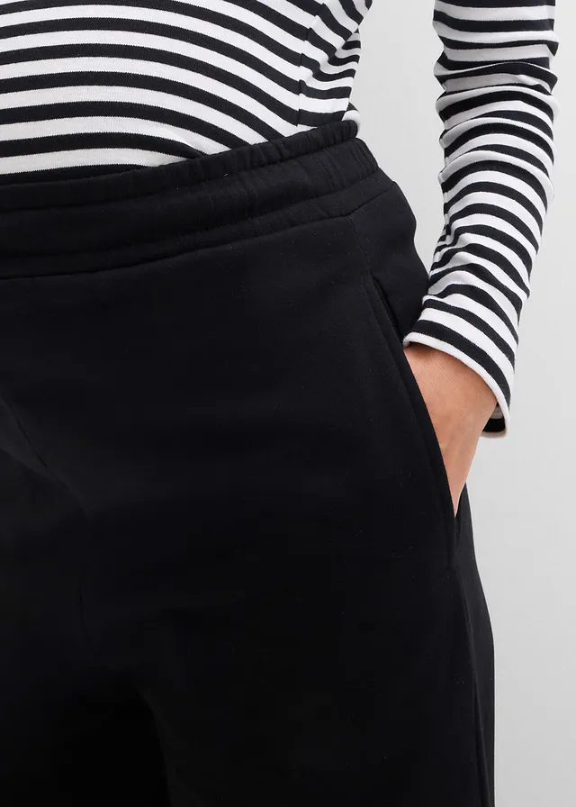 Zwangerschapsbroek met verstelbare zoomwijdte, van puur biologisch katoen • zwart • product-page.page-title-suffix