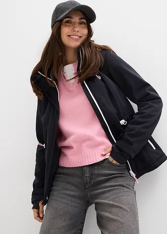 Vízlepergető Softshell kabát • fekete • bonprix áruház