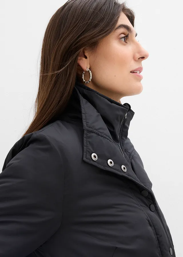 Waterafstotende outdoor jas in 2-in-1 look • zwart • product-page.page-title-suffix
