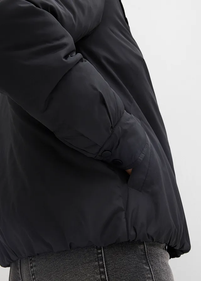 Geacă funcțională cu aspect 2 în 1, impermeabilă • negru • magazin bonprix
