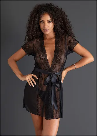 Kimono • zwart • bonprix online shop