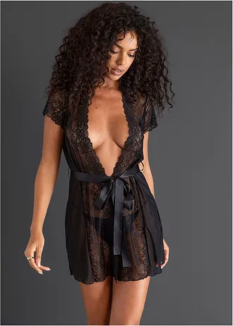 Kimono • zwart • bonprix online shop