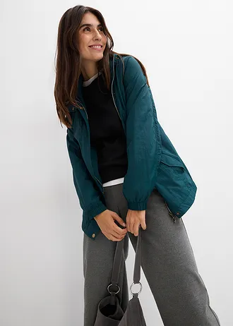 Parka très légère pour la mi-saison • vert profond • Boutique bonprix