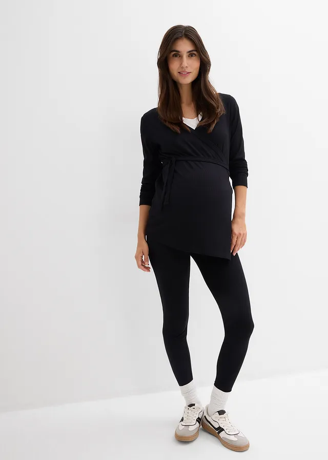 Zwangerschapsshirt met comfortabele legging (2-dlg. set) • zwart • product-page.page-title-suffix