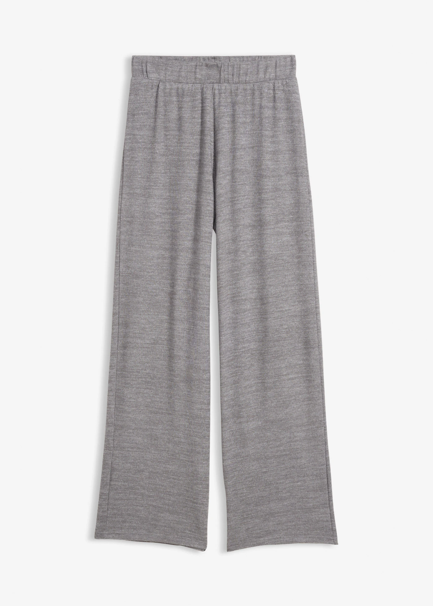 Pantaloni din jerse cu aspect tricotat • gri melanj melanj • magazin bonprix