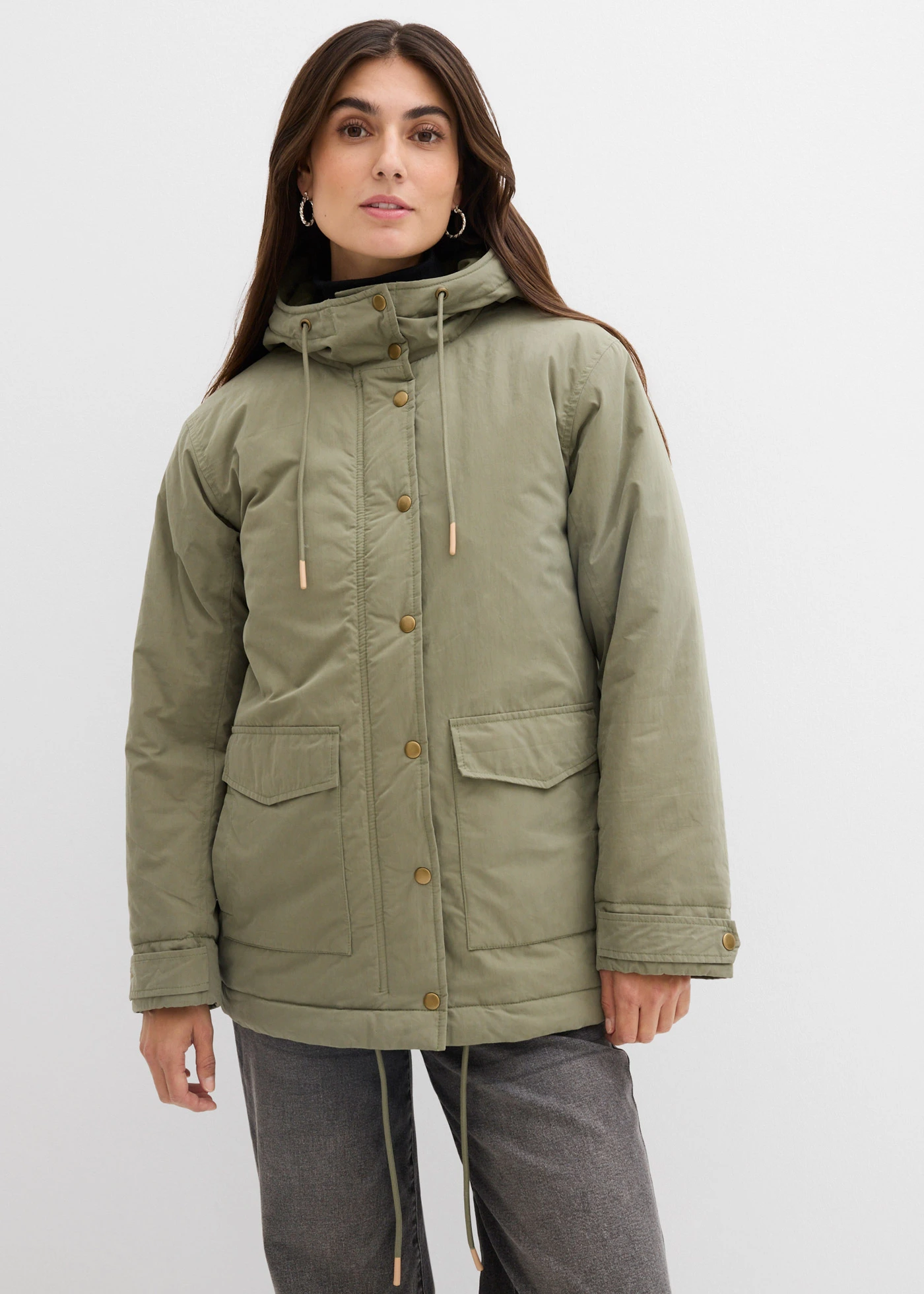 Parka chaudement rembourrée • olive • Boutique bonprix