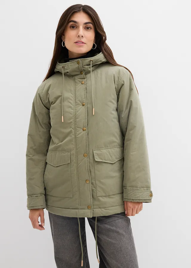 Parka chaudement rembourrée, Couleur: olive
