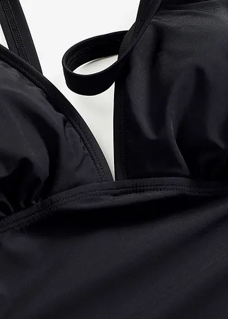 Maillot 1 pièce sculptant à encolure V, maintien léger • noir • Boutique bonprix