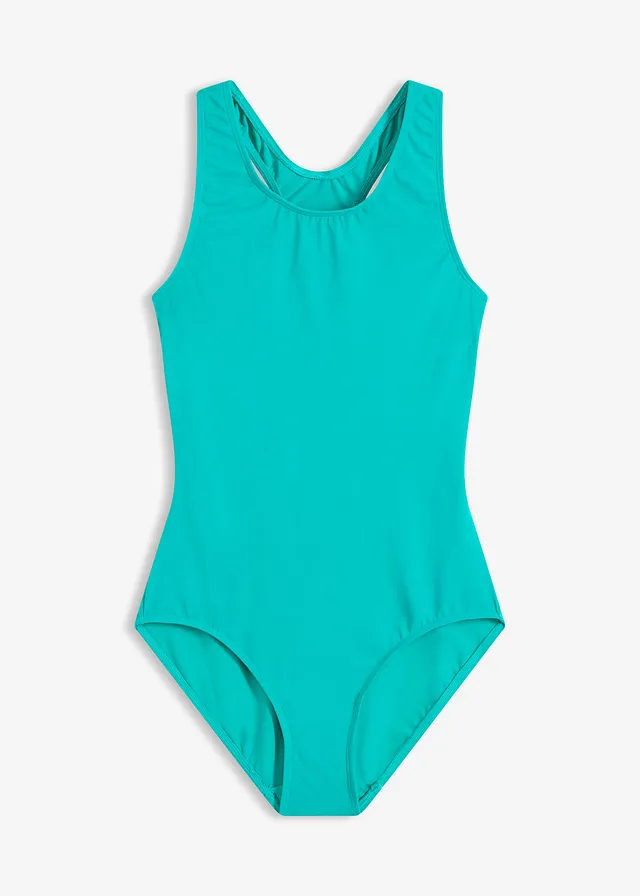 Maillot 1 pièce de natation séchage rapide, Couleur: émeraude